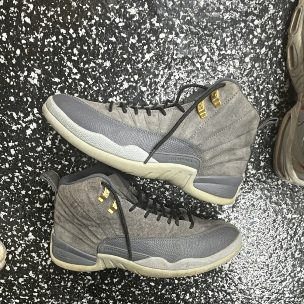 Jordan Air Jordan 12 Retro Dark Grey Men's Athletic Sneakers 130690-005 2017